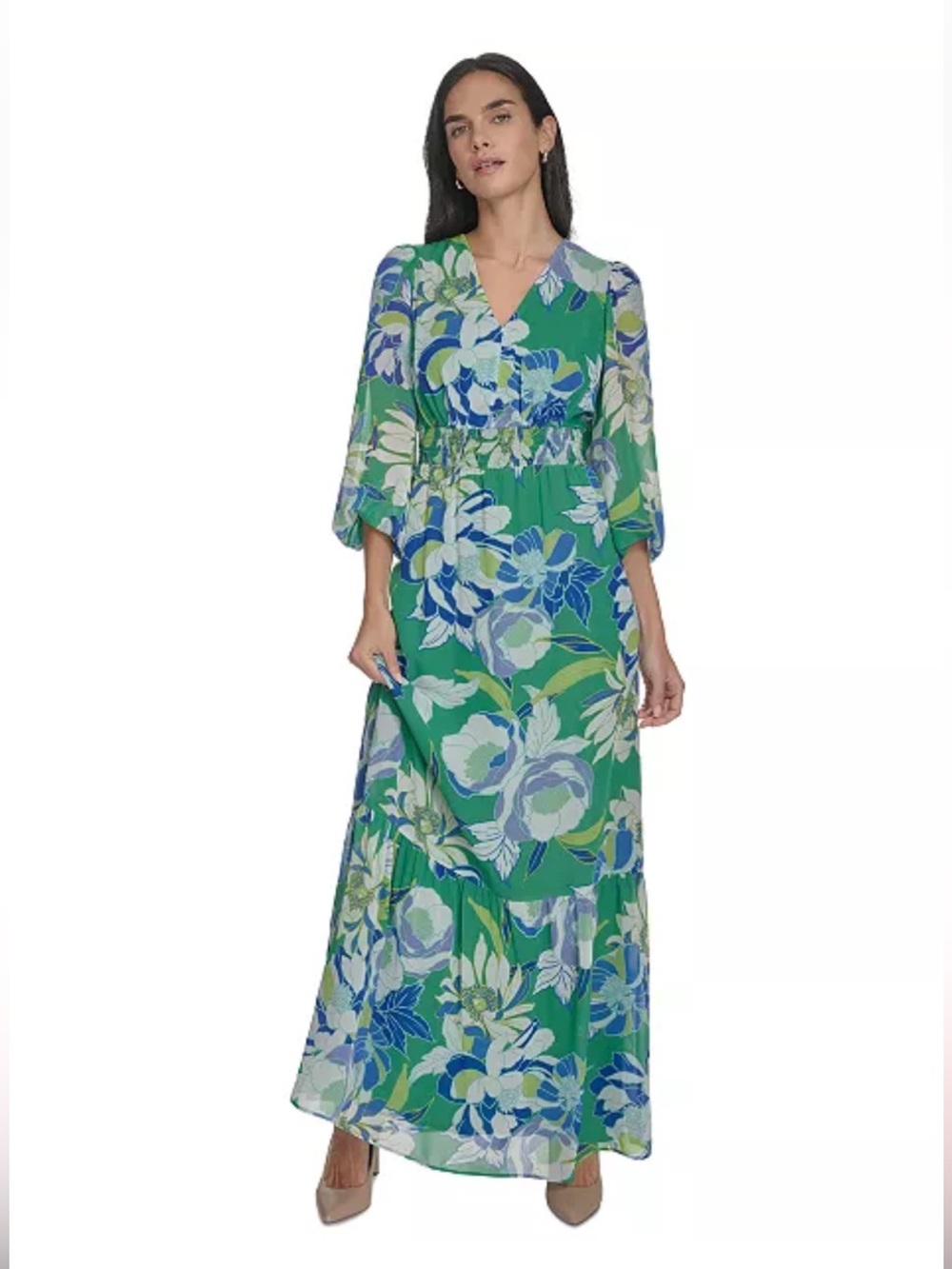 Beautiful JESSICA HOWARD Floor Length Light Flowy Dress in Size 16. - Picture 3 of 15